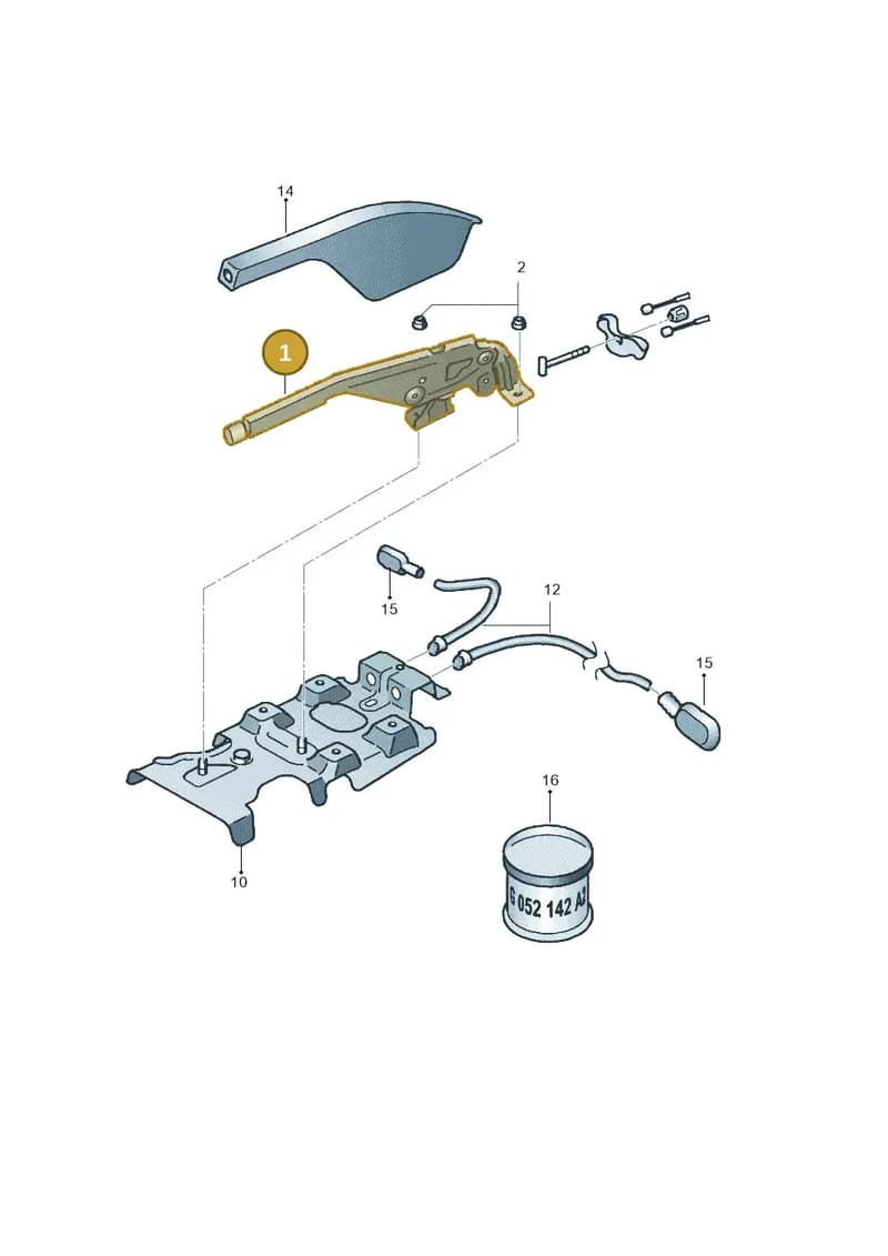6R0711303H — Skoda Roomster (2010-2015) diagram 608711500, position 1