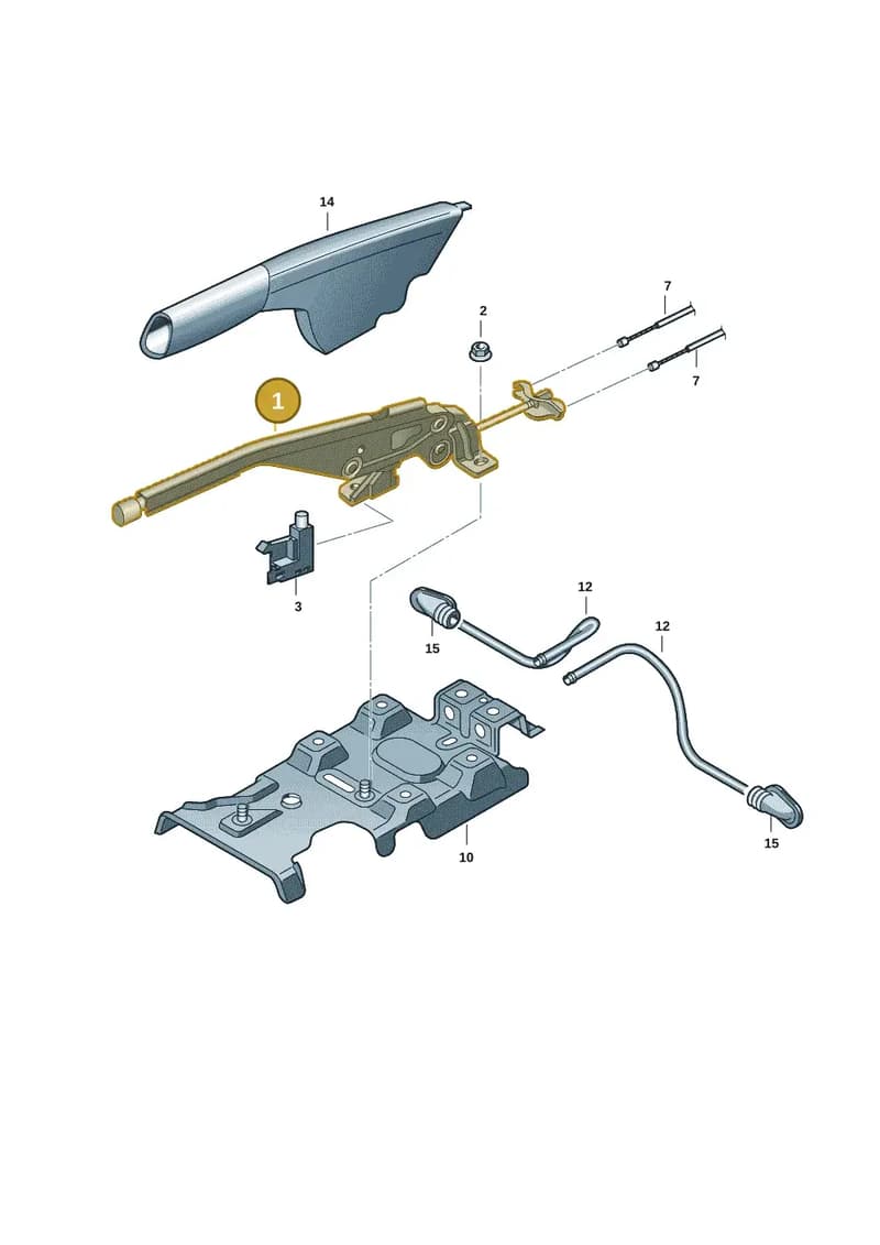 6R0711303H — Skoda Rapid (2012-2022) diagram 62x711500, position 1