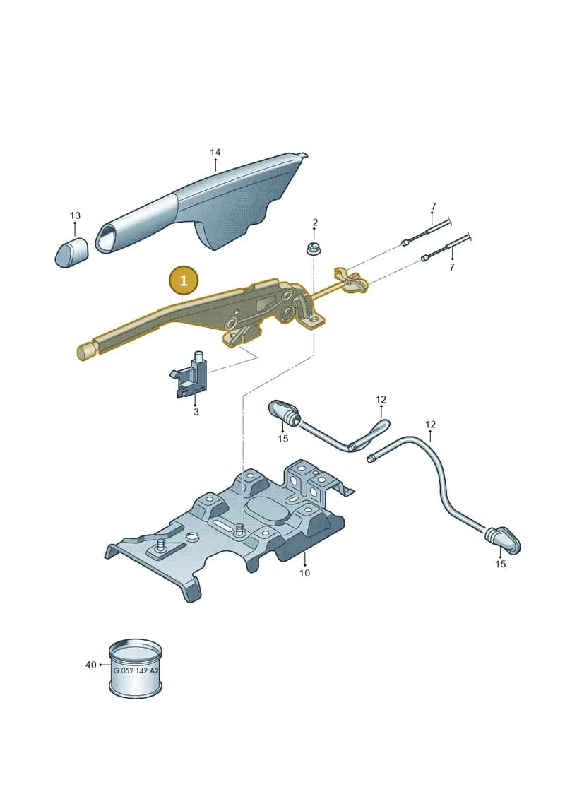 6R0711303H — SEAT Ibiza (2015-) diagram 672711500, position 1