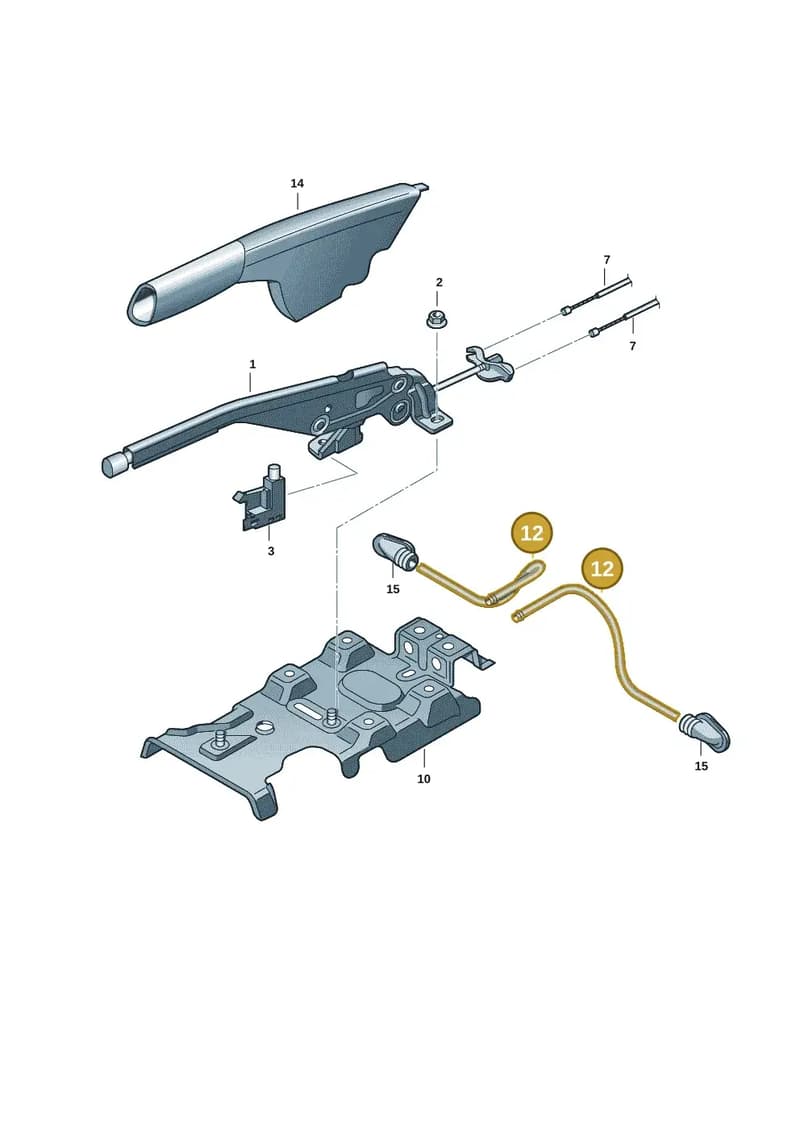 6R0711951A — Skoda Rapid (2012-2022) diagram 62x711500, position 12