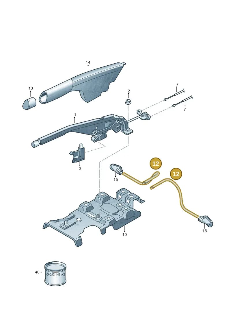 6R0711952A — Skoda Rapid (2012-2022) diagram 672711500, position 12