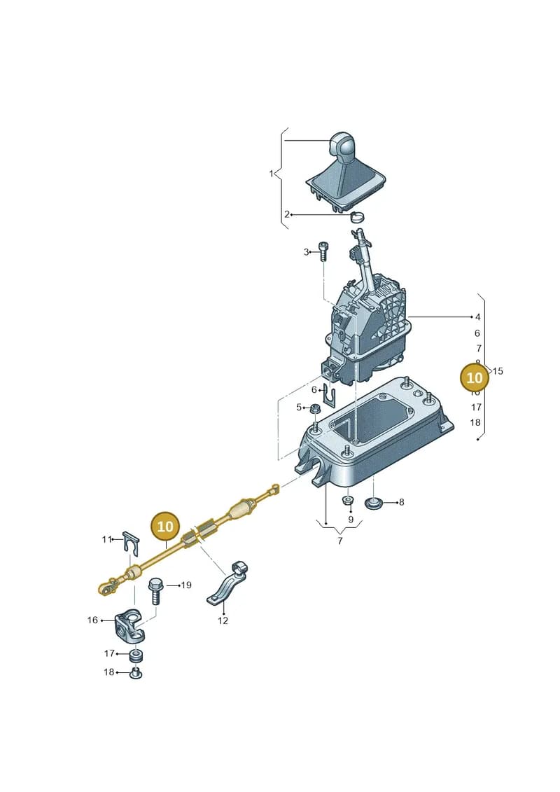 6R0713265P — SEAT Ibiza (2015-) diagram 773713100, position 10
