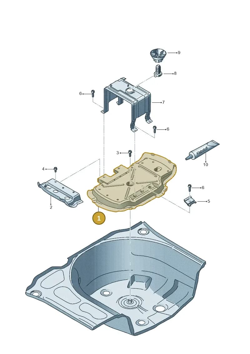 6R0804869B — SEAT Ibiza (2012-) diagram 639803300, position 1