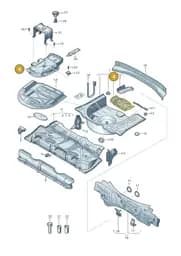 6R0804869C Volkswagen Battery Console