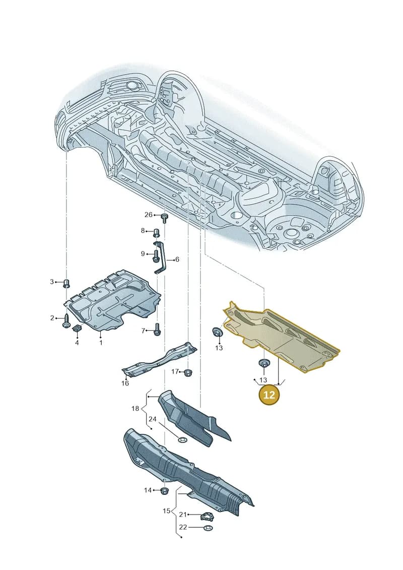 6R0825202A — Skoda Fabia (2014-2022) diagram 773825000, position 12