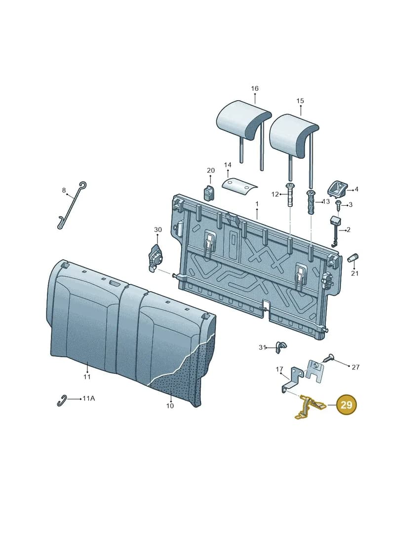 6R0886187B — Skoda Fabia (2014-2022) diagram 797885600, position 29
