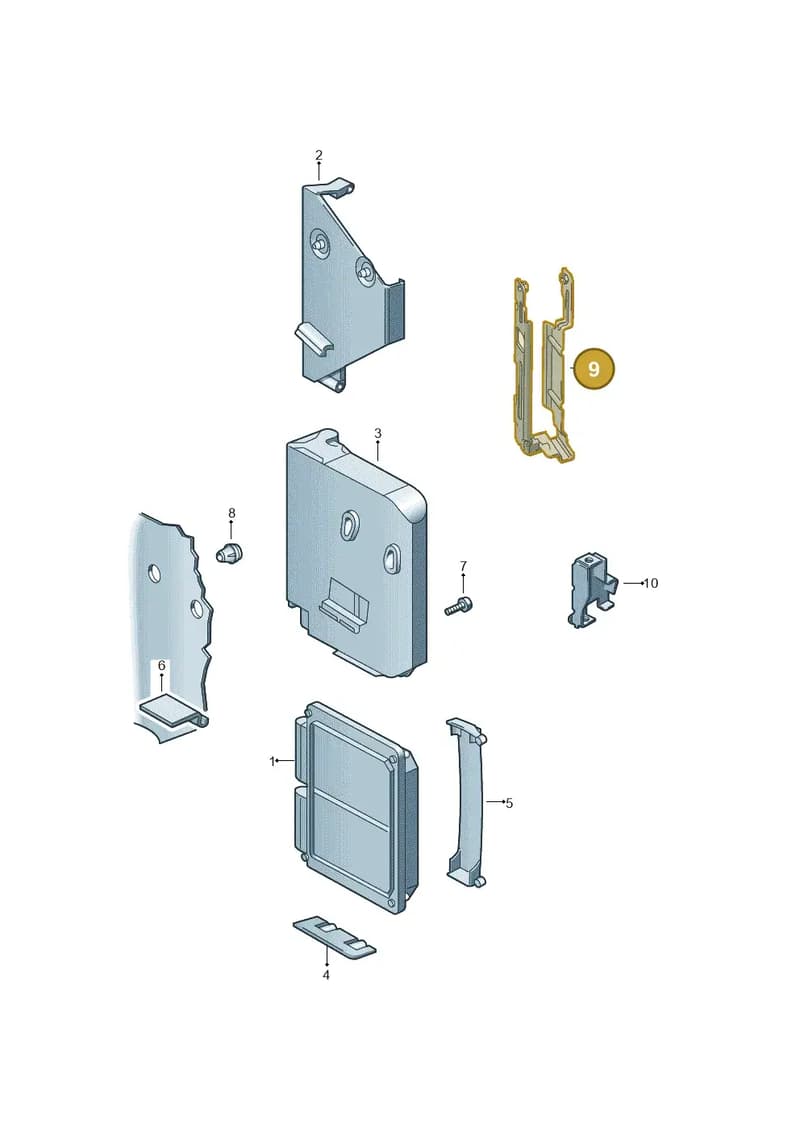 6R0907269D — SEAT Toledo (2015-2019) diagram 461906200, position 9