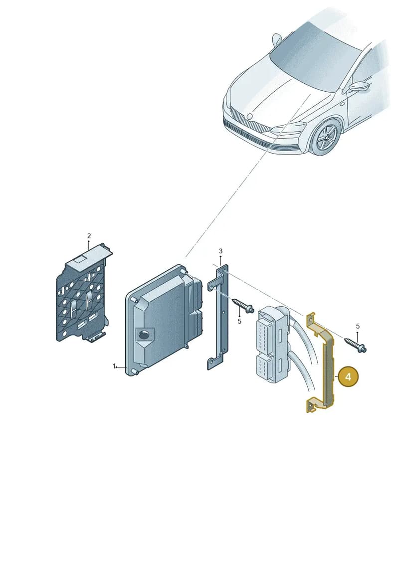 6R0907269D — Skoda Fabia (2014-2022) diagram 797906200, position 4