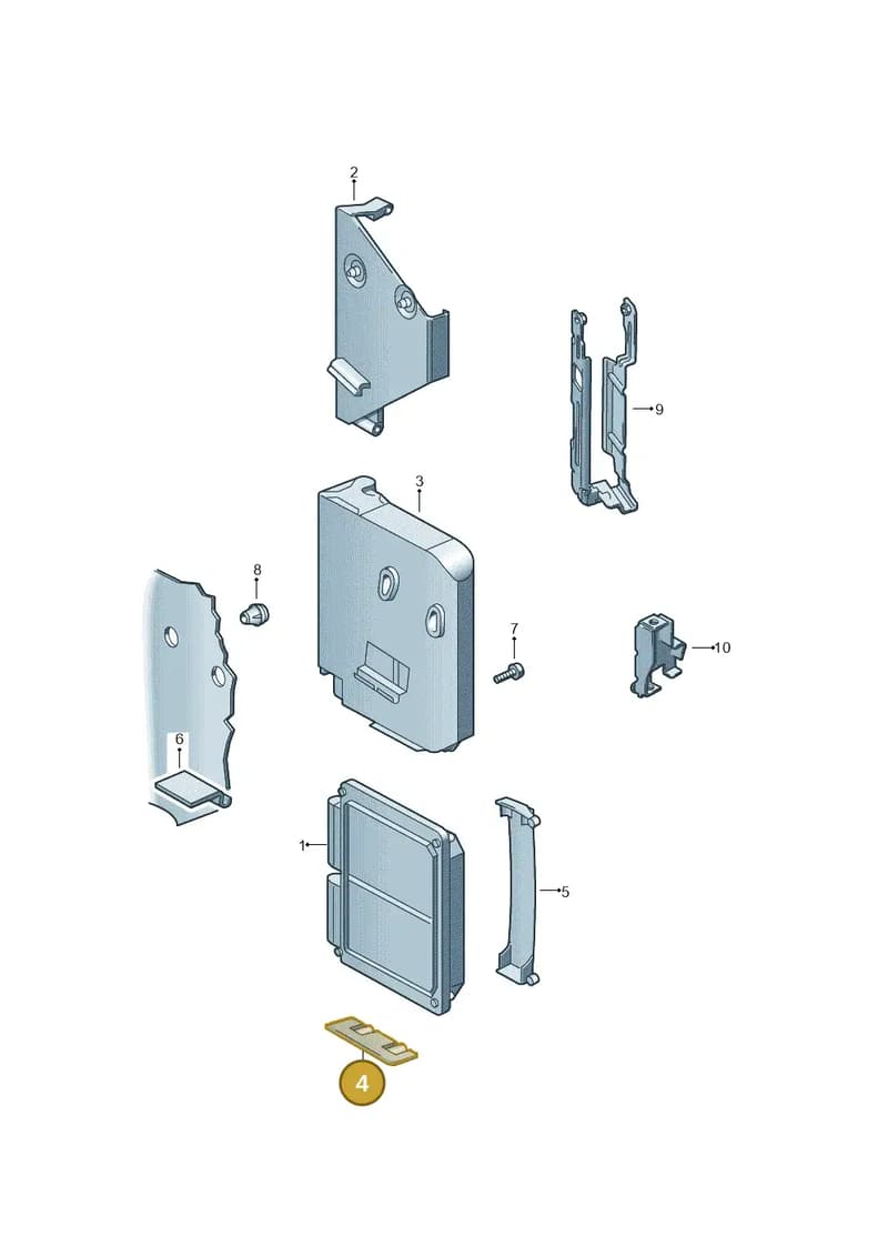 6R0907371B — SEAT Ibiza (2012-) diagram 461906200, position 4