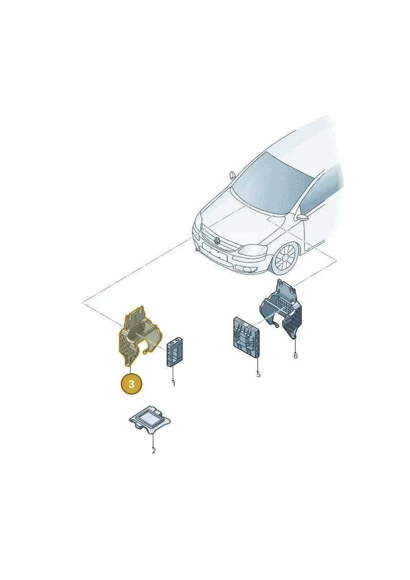 6R0907371C — Volkswagen Crossfox (2014-2021) diagram 799937500, position 3