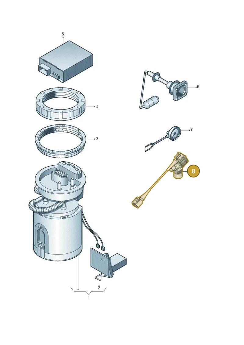 6R0907641A — SEAT Ibiza (2015-) diagram 672919300, position 8
