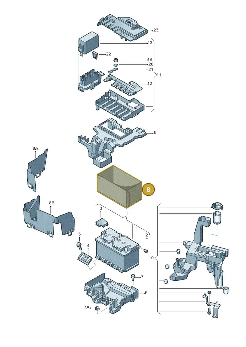 6R0915418A — SEAT Ibiza (2012-) diagram 672915200, position 8