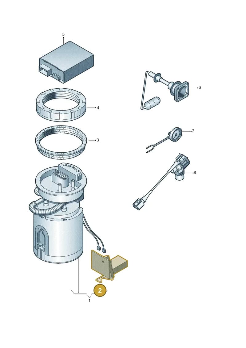 6R0919673B — Audi A1 Sportback (2010-2015) diagram 672919300, position 2