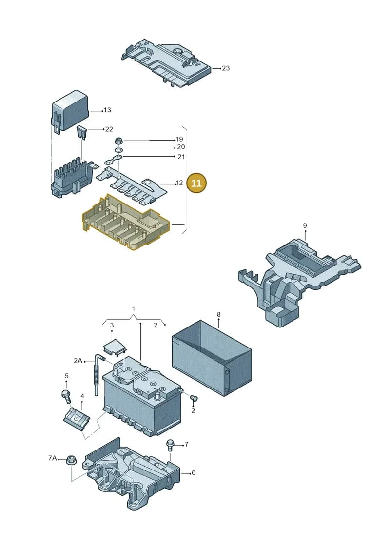 6R0937548F — Volkswagen Polo (2010-2015) diagram 672915000, position 11