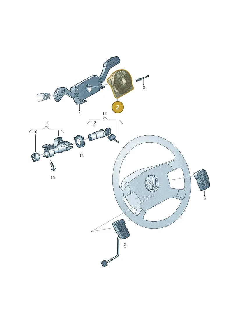 6R0959653 — Volkswagen Polo Vivo (2017-) diagram 679953500, position 2
