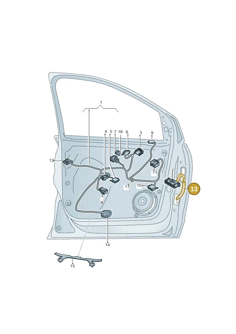 6R0959843B — Volkswagen Polo 1.4 BlueMotion (2014-2017) diagram 773972330, position 13