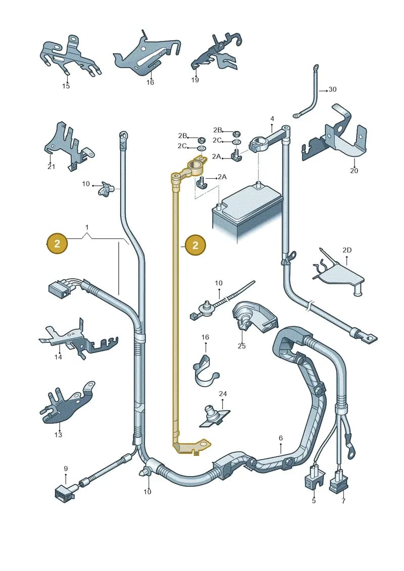 6R0971228AK — Skoda Roomster (2010-2015) diagram 697971650, position 2