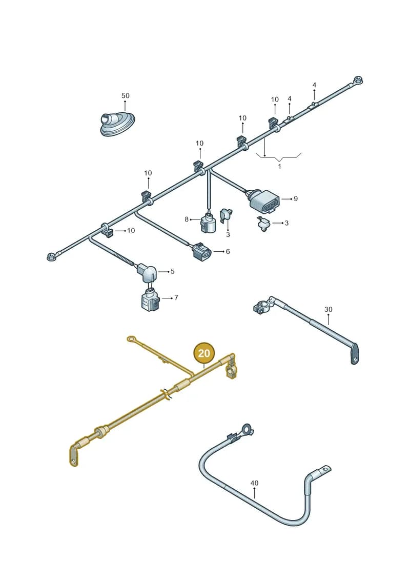 6R0971228AR — Skoda Rapid (2012-2022) diagram 419971650, position 20
