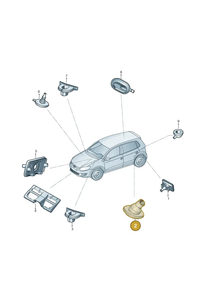 6R0971841 — Skoda Fabia (2014-2022) diagram 773972060, position 2