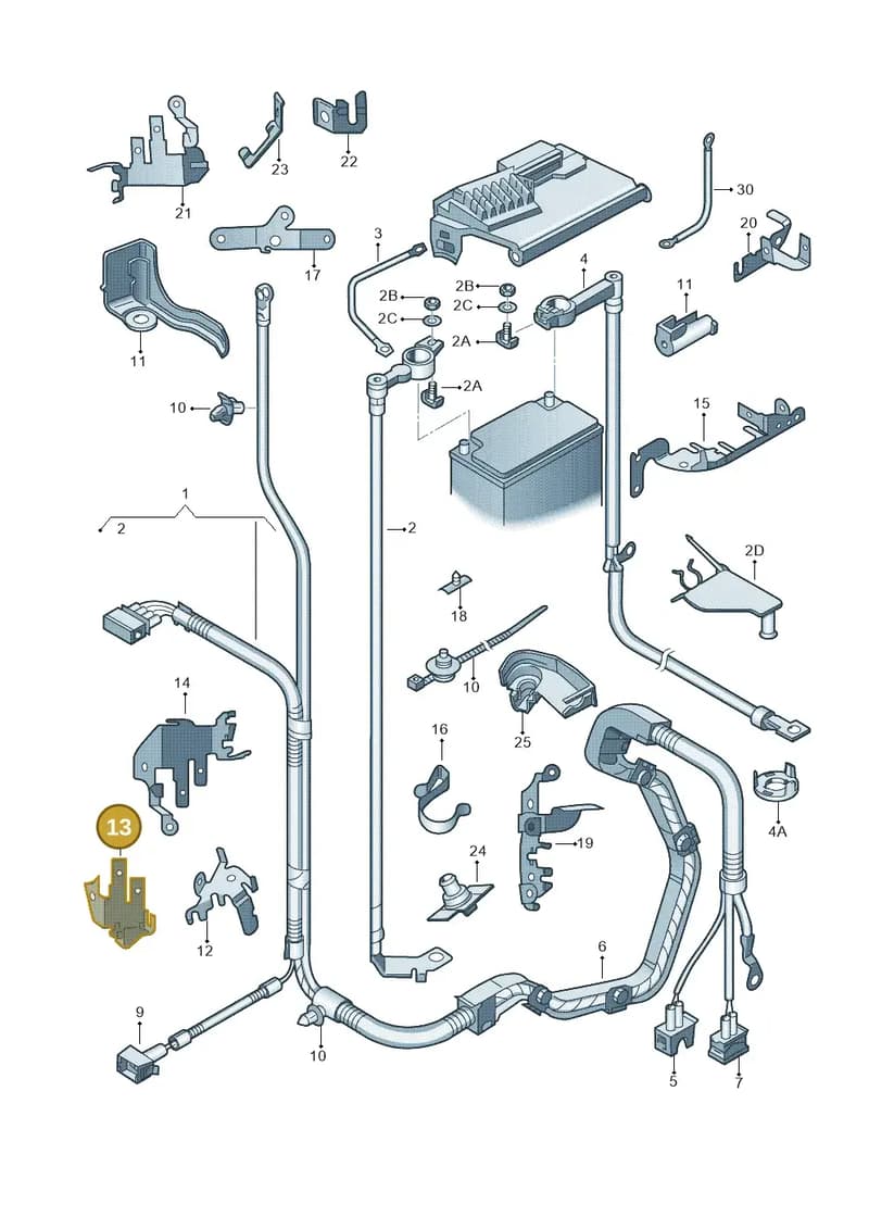 6R0971858C — SEAT Ibiza (2012-) diagram 225971650, position 13