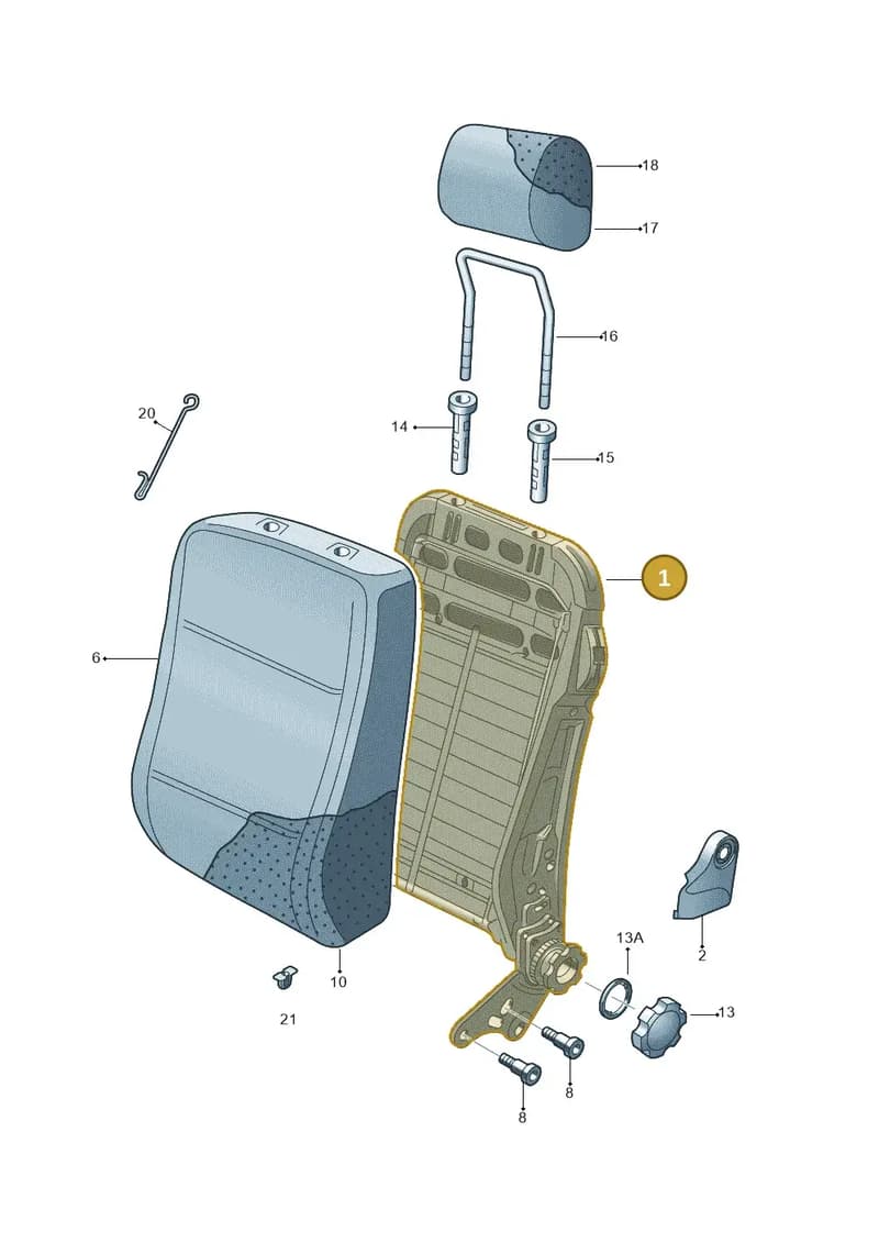 6R4881046AG — Skoda Fabia (2014-2022) diagram 797881500, position 1
