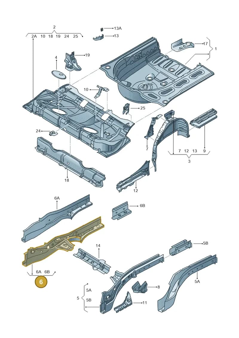 6R6803502 — SEAT Ibiza (2015-) diagram 639803250, position 6