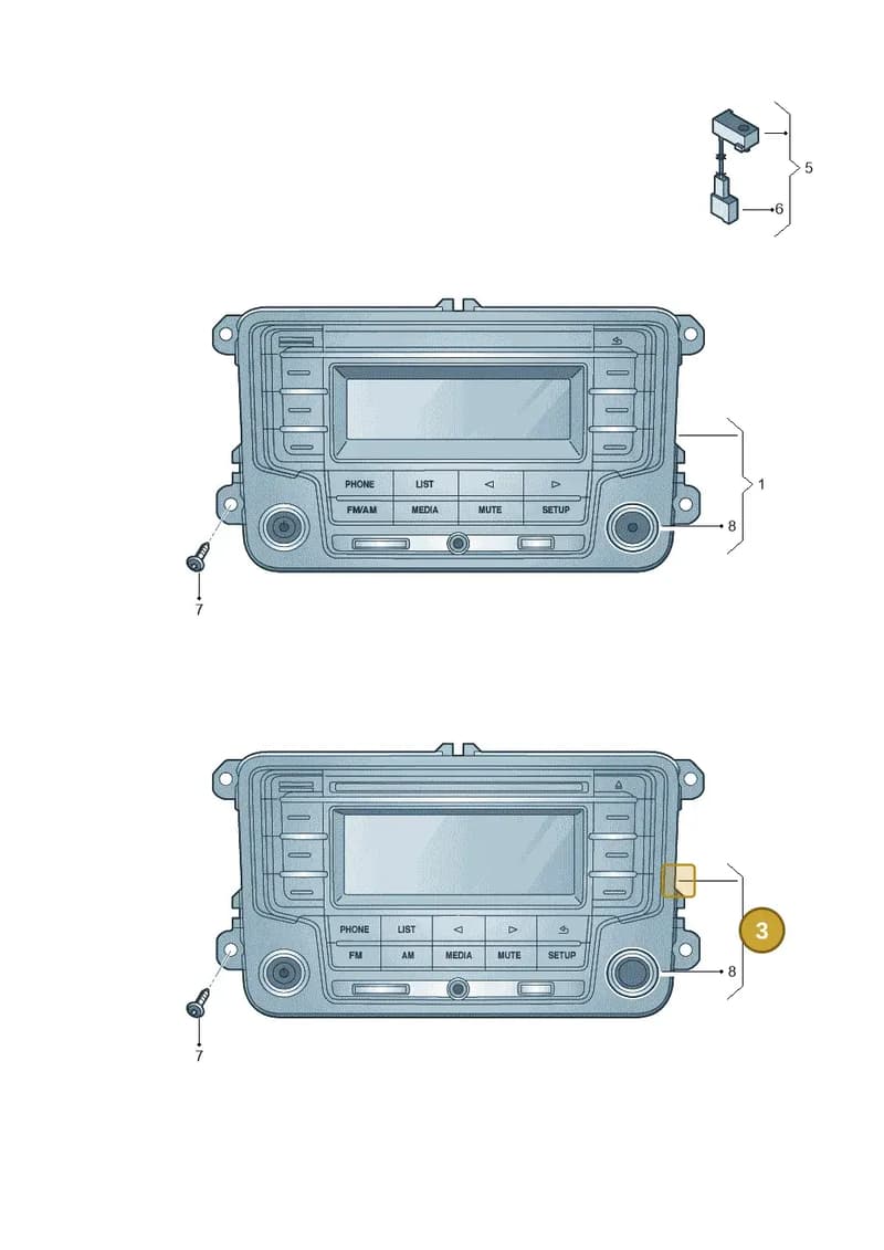 6RF035184B — Volkswagen Amarok (2016-2022) diagram 894035000, position 3