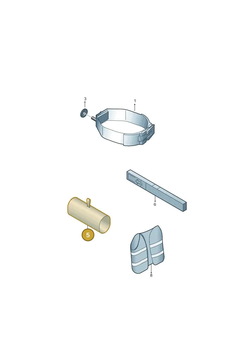6RF860282B — Volkswagen Polo (2014-2022) diagram 672860000, position 5