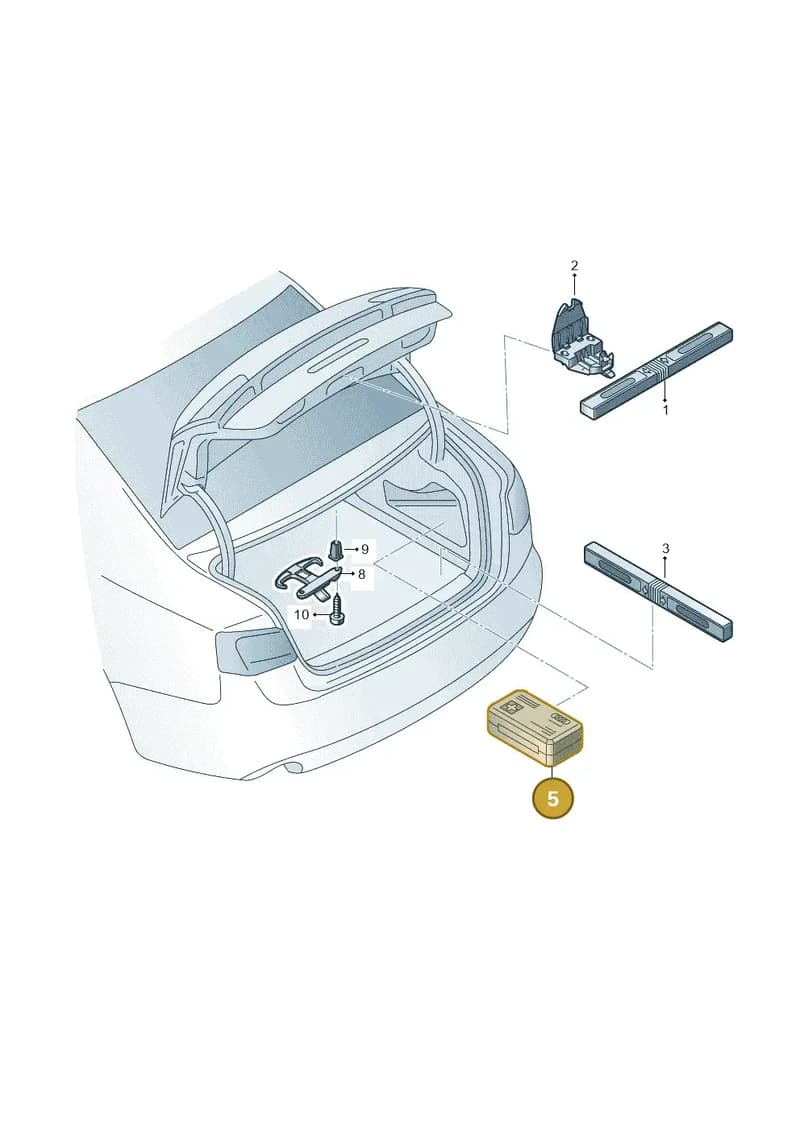 6RF860282B — Audi A4 (2015-2025) diagram 849860000, position 5