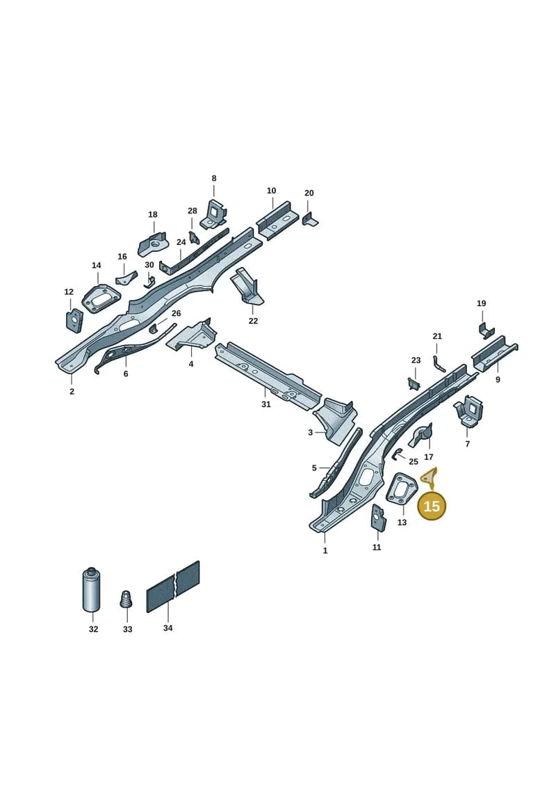 6RU802957 — Skoda Rapid (2012-2022) diagram 62x803025, position 15