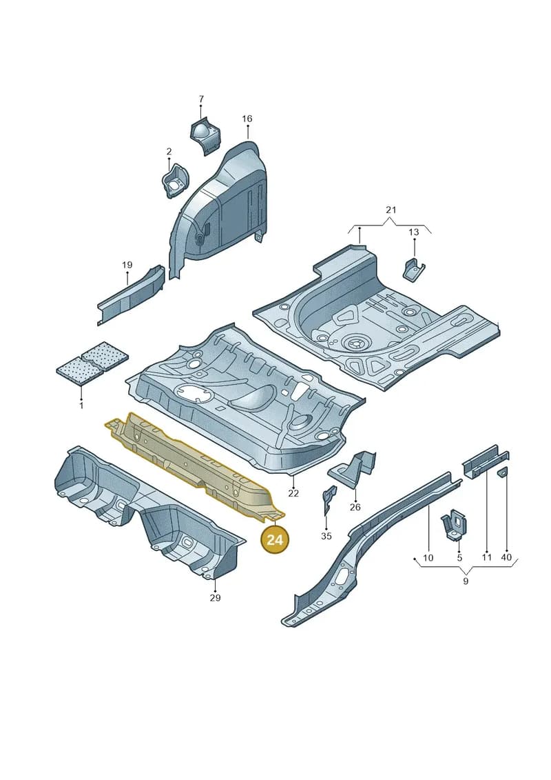 6RU813147 — Skoda Rapid Ambition (2011-2021) diagram 677803210, position 24