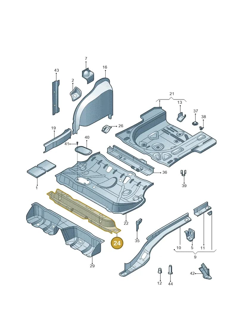6RU813147 — Volkswagen Santana (2012-2023) diagram 756803200, position 24