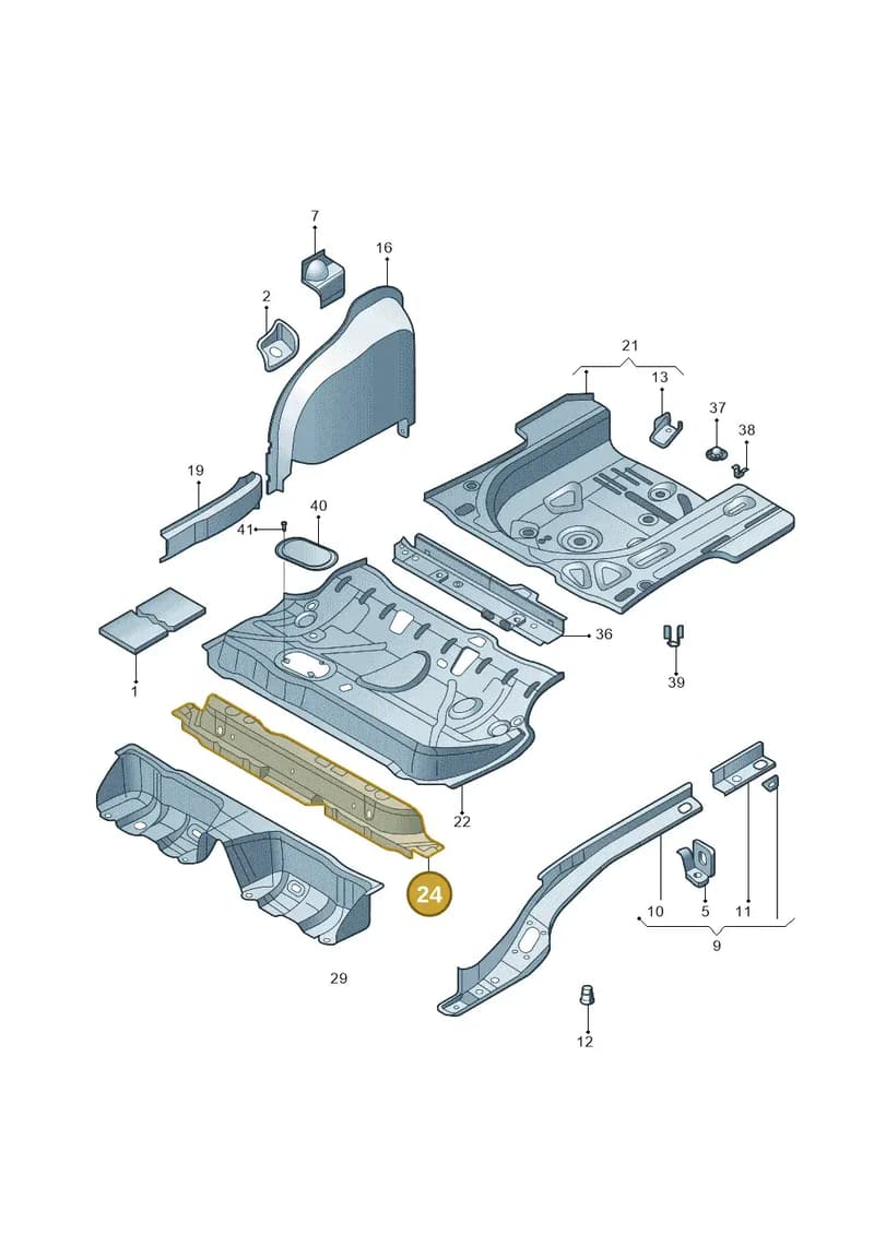 6RU813147 — Skoda Rapid Spaceback (2014-2022) diagram 865803200, position 24
