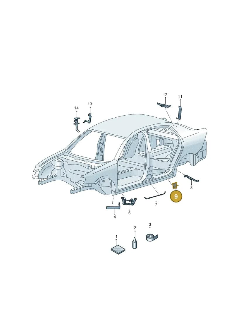 6RU864626 — Volkswagen Jetta (2019-) diagram 575864000, position 9