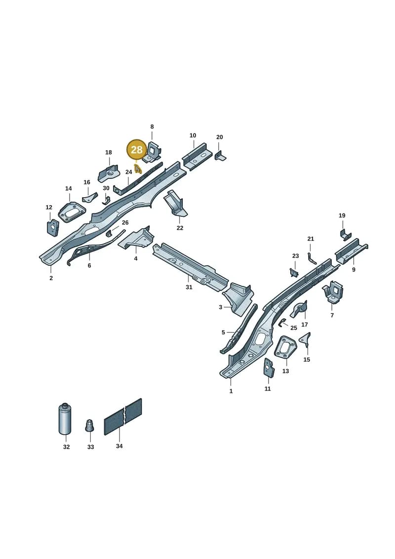 6RU864626 — Skoda Rapid (2012-2022) diagram 62x803025, position 28