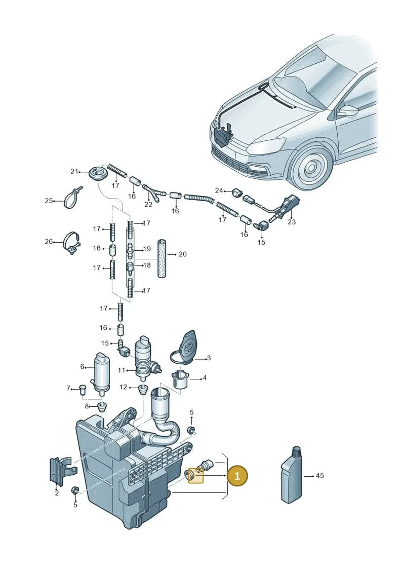 6RU955453 — Skoda Rapid Ambition (2011-2021) diagram 773955100, position 1