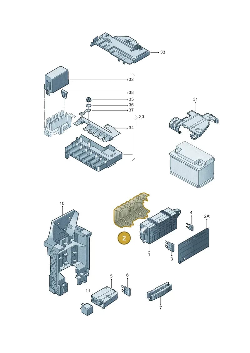 6X0937576 — Skoda Rapid (2012-2023) diagram 756937000, position 2