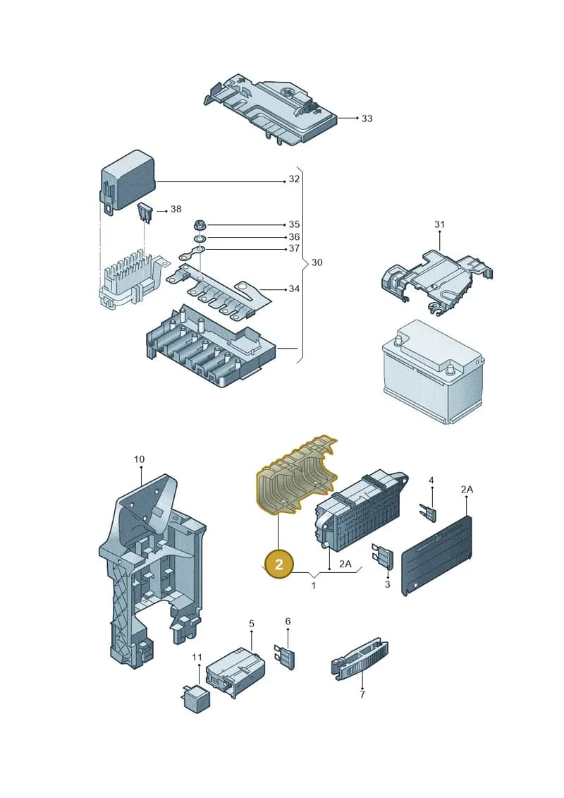 6X0937576 — Skoda Citigo (2011-2019) diagram 723937000, position 2
