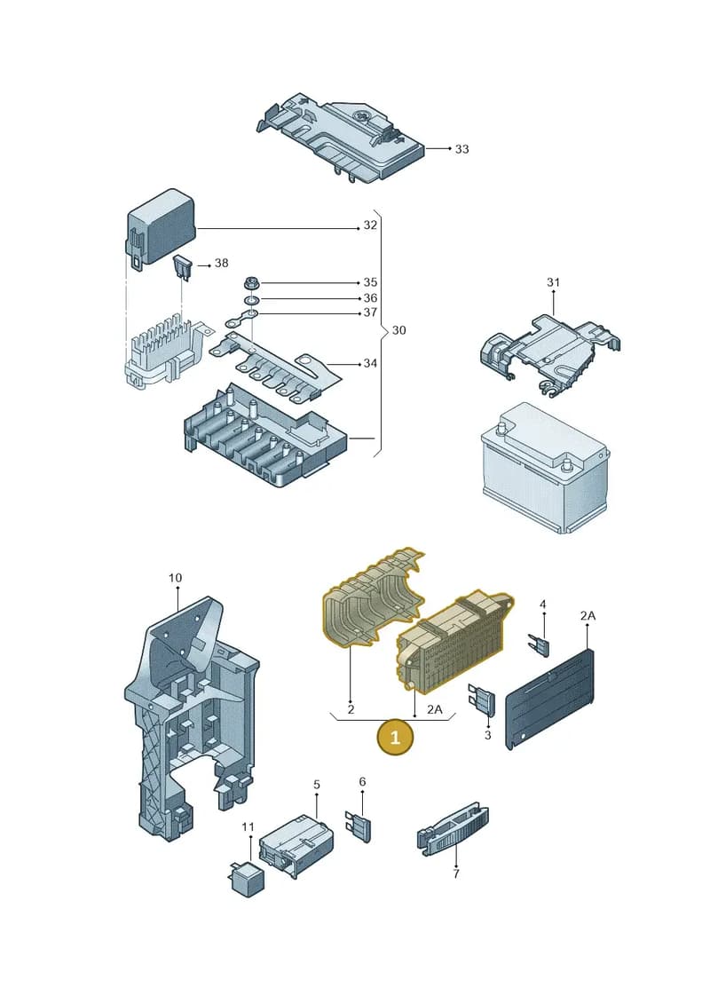 6X0937615A — Skoda Citigo (2011-2019) diagram 723937000, position 1