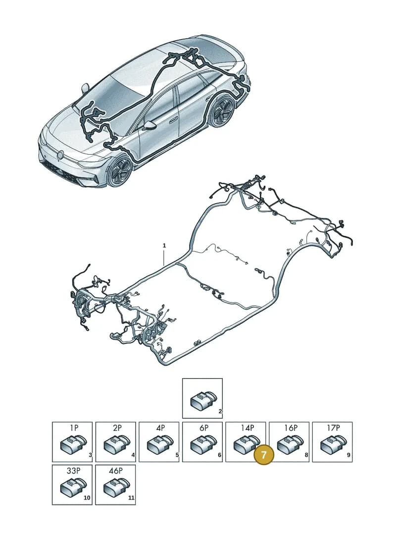 6X0973817A — Volkswagen ID.7 (2023-2025) diagram 14b972000, position 7