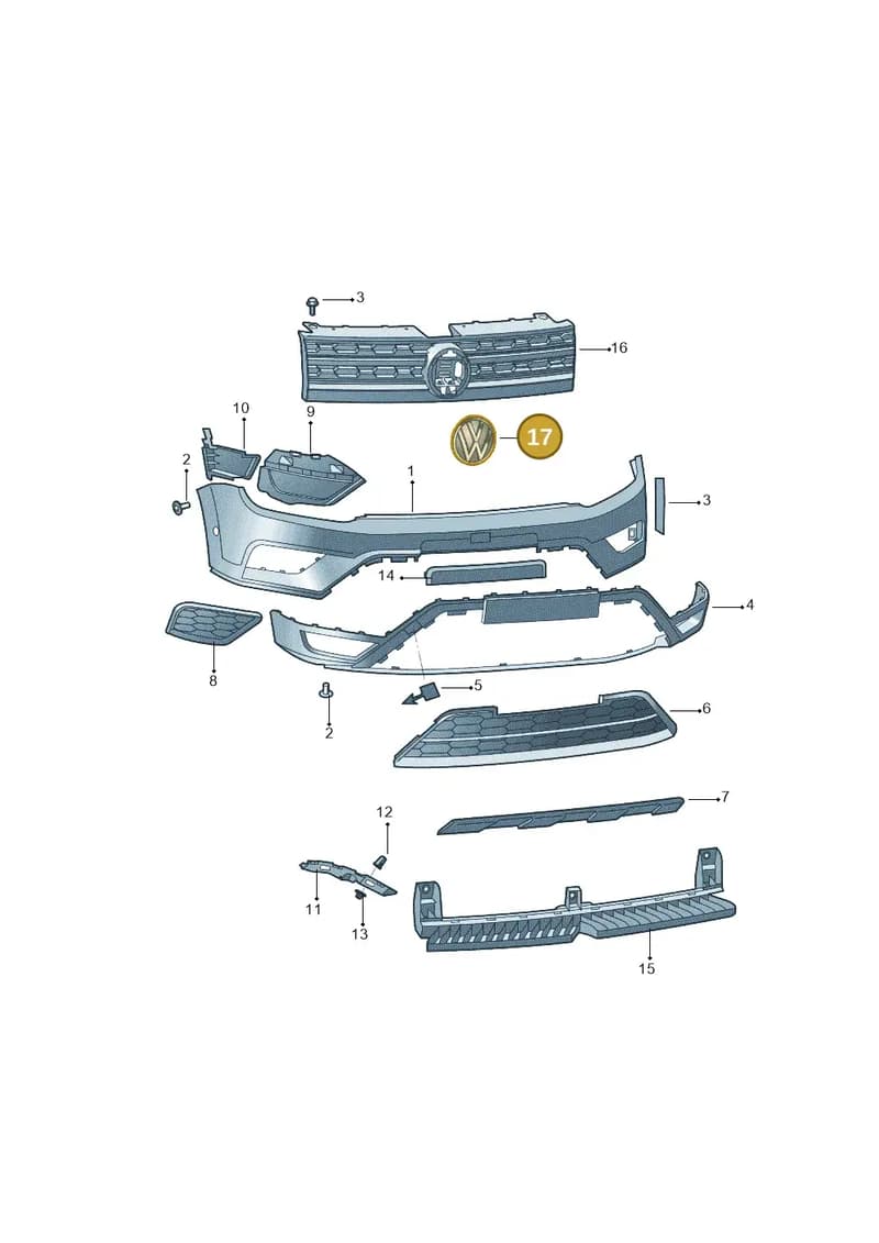 760853601BDPJ — Volkswagen Tharu (2020-2020) diagram 588807000, position 17