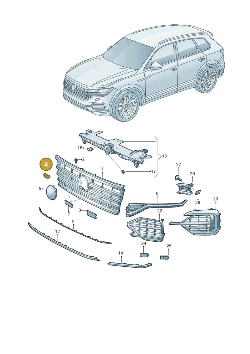 760853948LBYY — Volkswagen Touareg (2017-2025) diagram 439853000, position 4