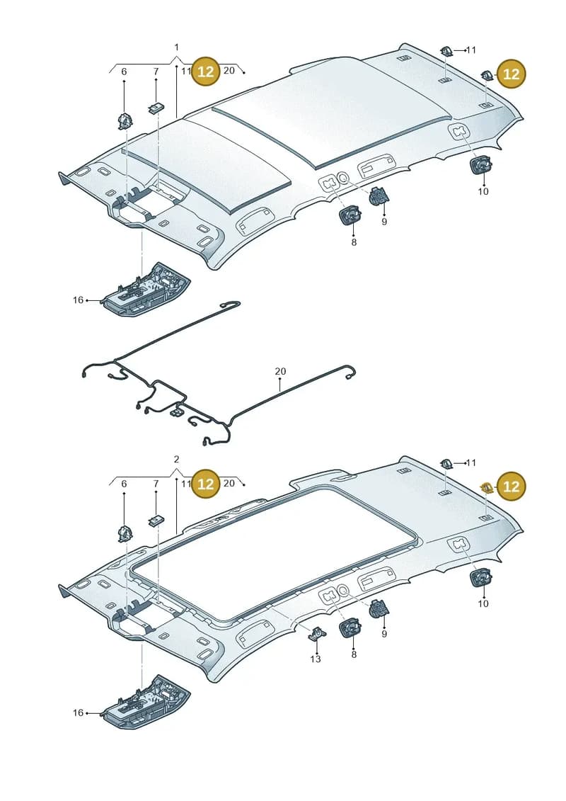 760868563 — Volkswagen Touareg (2017-2023) diagram 439867550, position 12