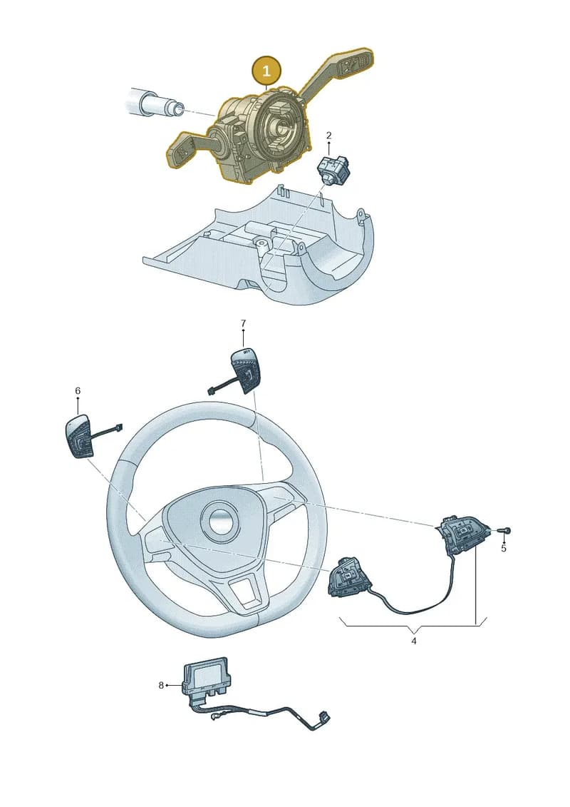760953507N — Volkswagen Touareg (2017-2025) diagram 439953050, position 1
