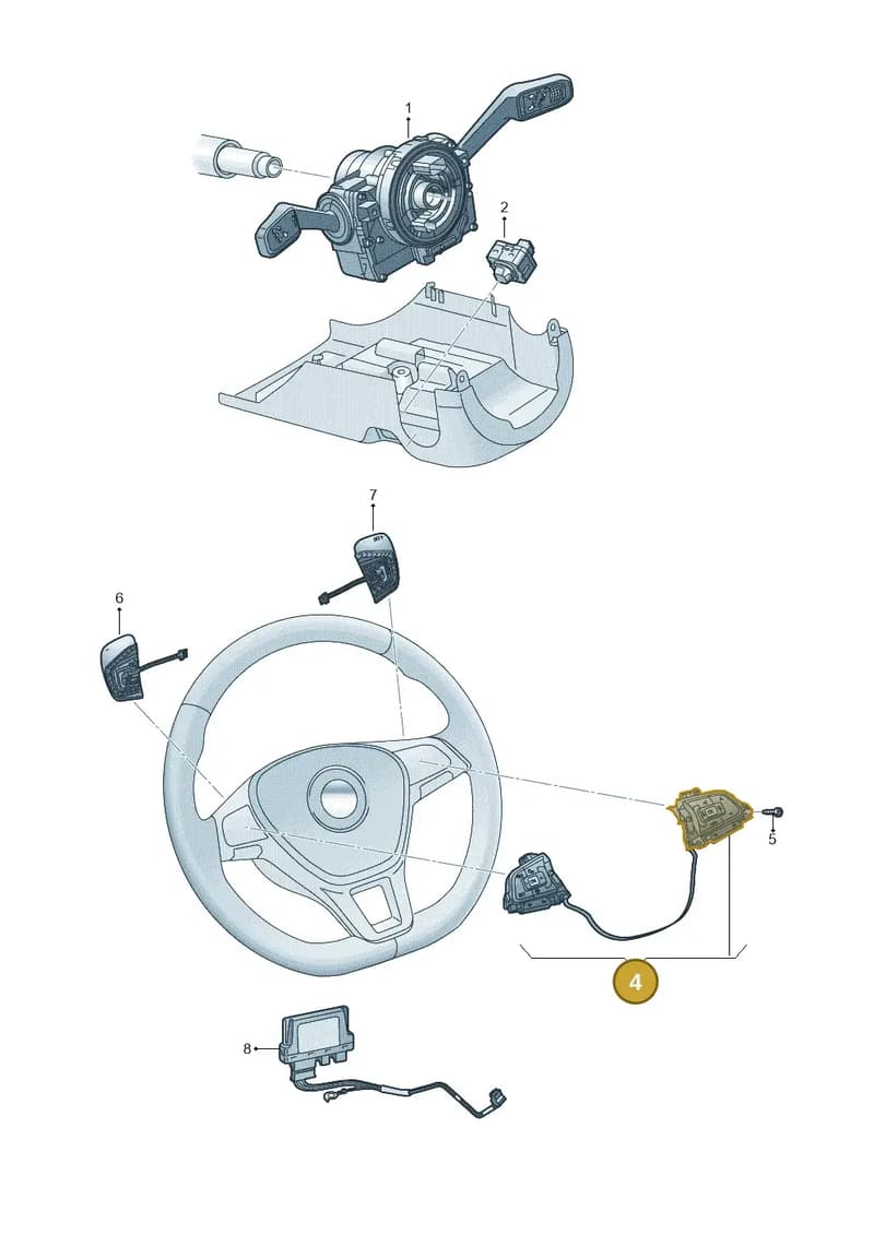 761959442AVJA — Volkswagen Touareg (2017-2025) diagram 439953050, position 4