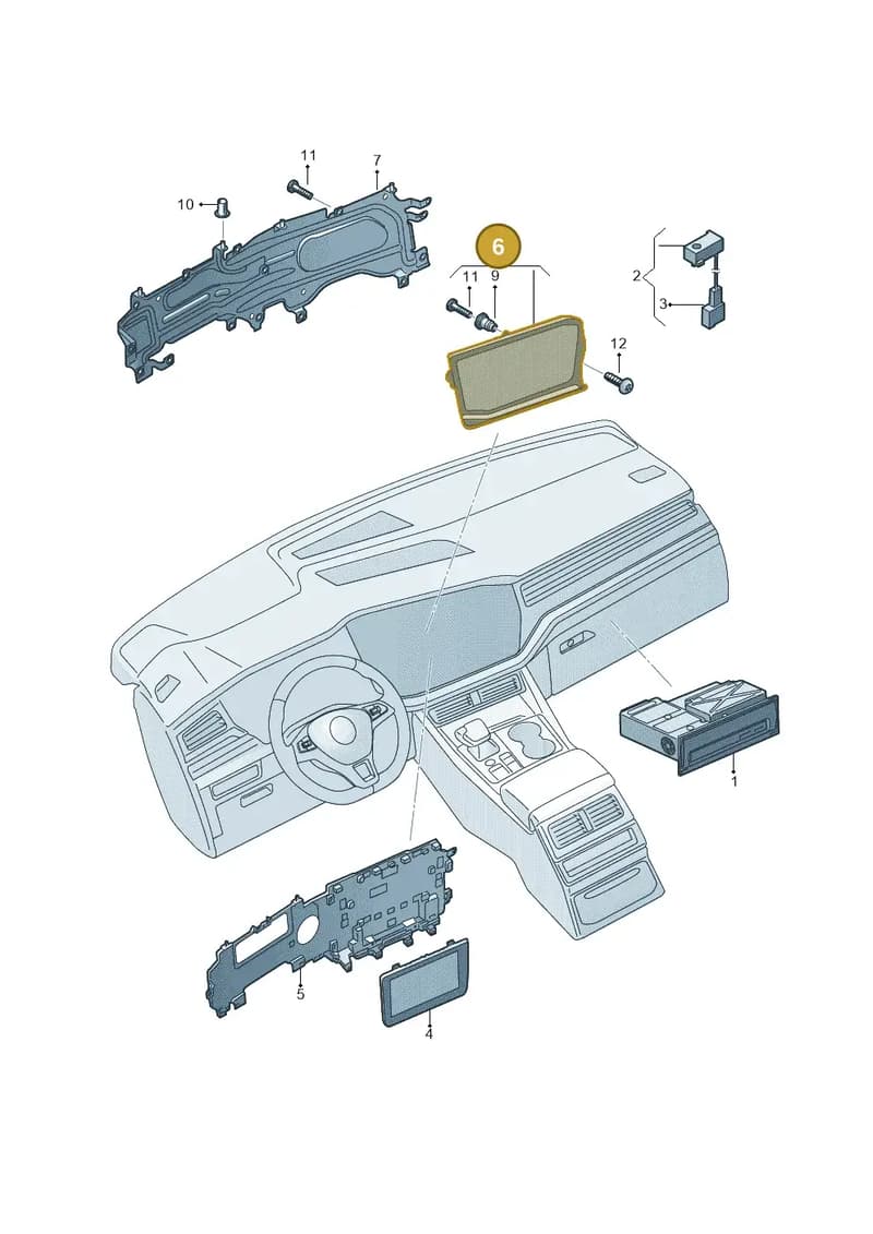762919618 — Volkswagen Touareg (2017-2025) diagram 439035000, position 6