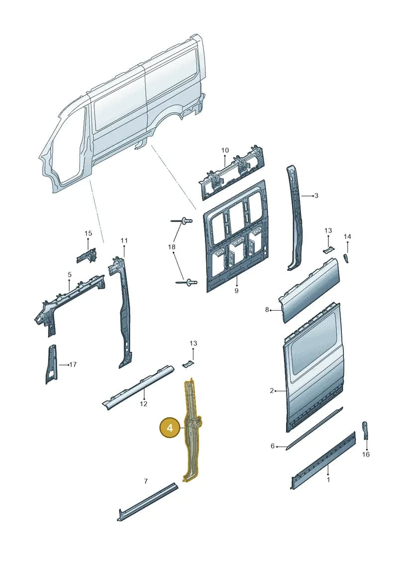 7C0810178P — Volkswagen e-Crafter (2018-2024) diagram 806809500, position 4