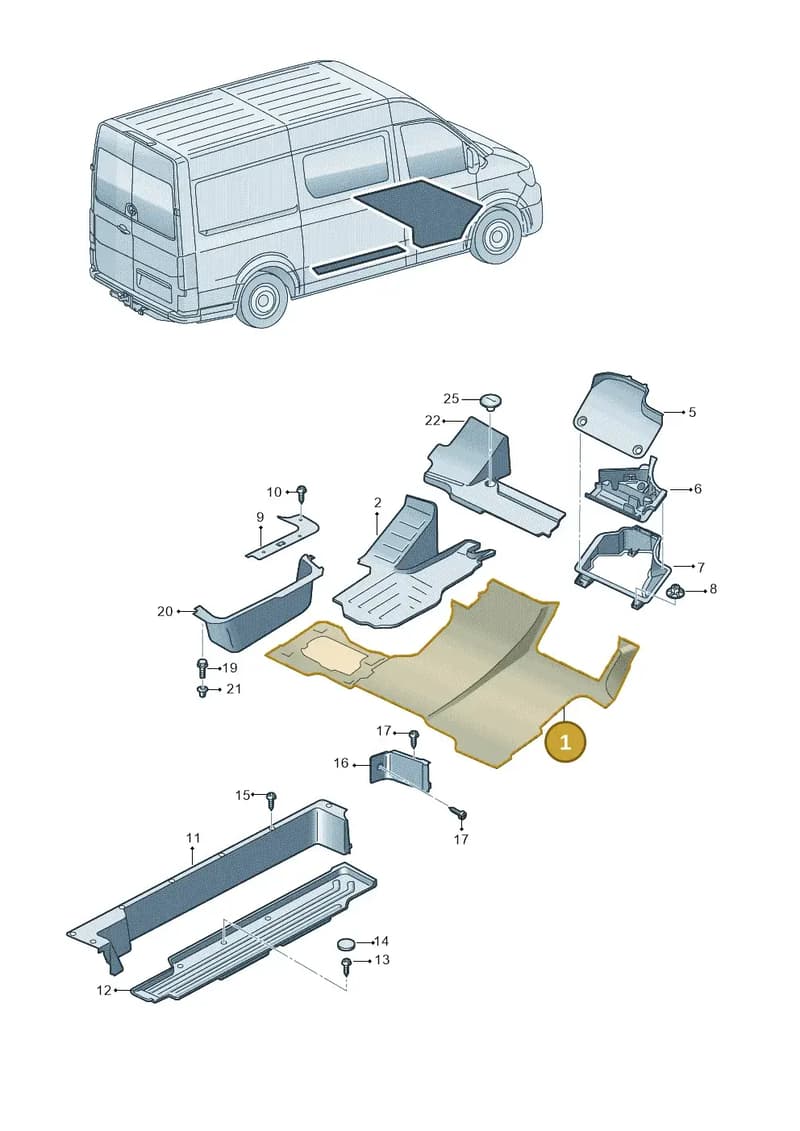 7C1863704MXL6 — Volkswagen Crafter (2016-2025) diagram 806863000, position 1