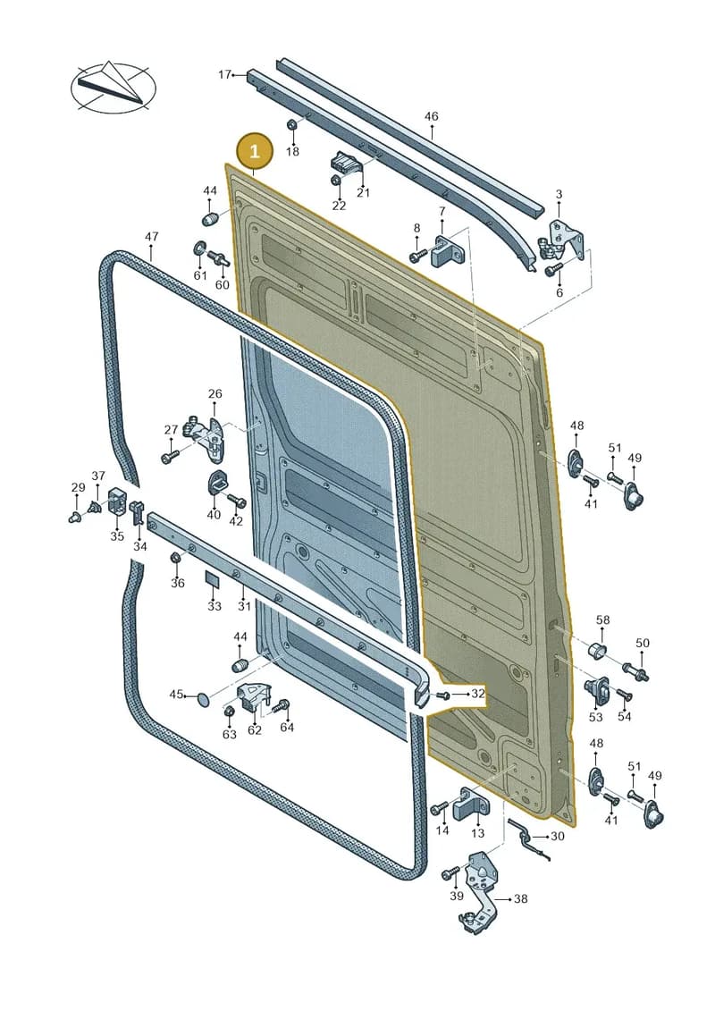 7C3843107G — Volkswagen Crafter (2016-2025) diagram 806843000, position 1
