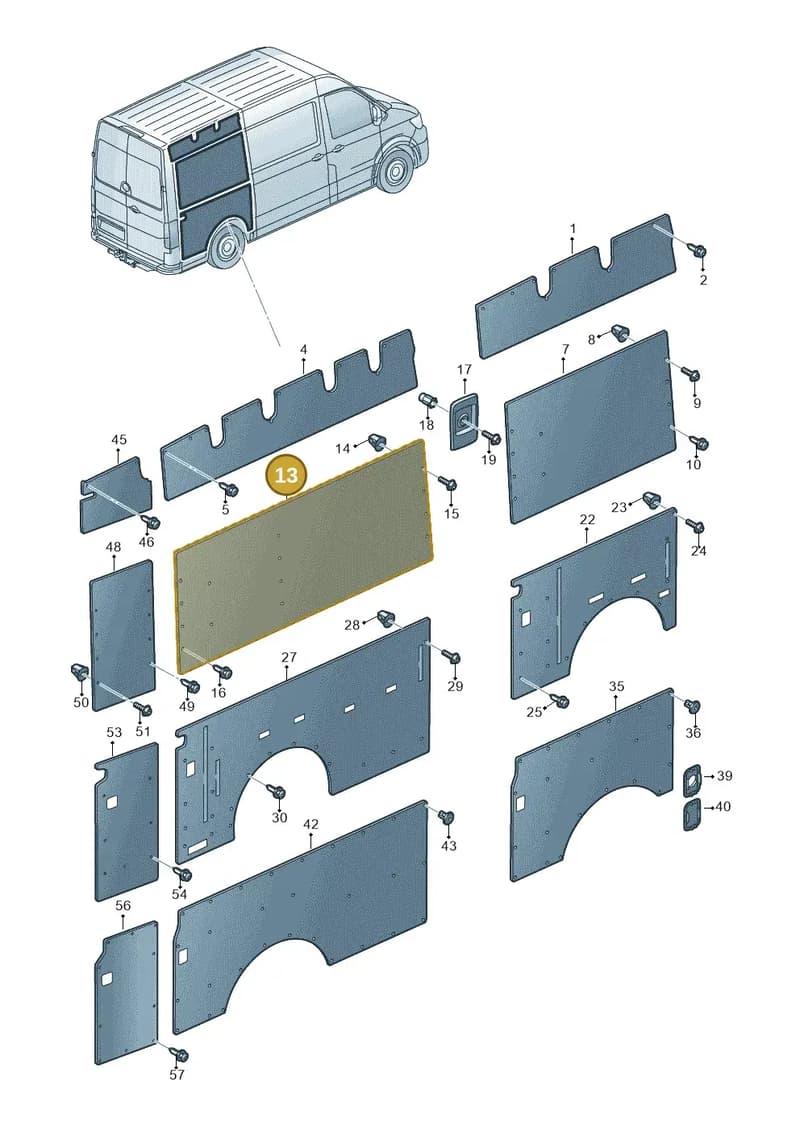 7C3867404DYV1 — Volkswagen Crafter (2016-2025) diagram 806867350, position 13
